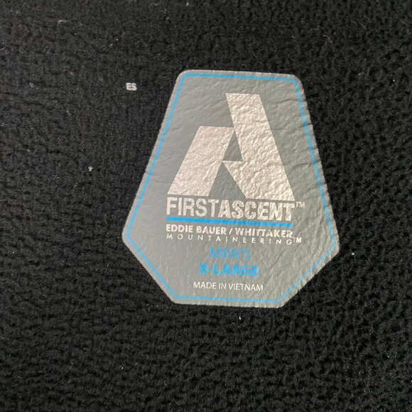 Eddie Bauer First Ascent Whittaker 1/4 Zip Fleece Pullover Jacket Men's XL Black - Picture 4 of 7